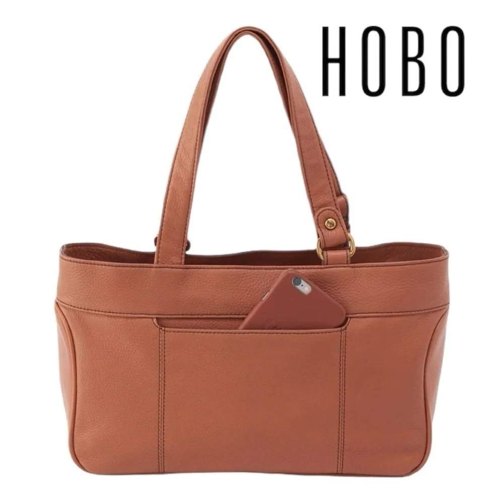 HOBO (NWT) Genuine Pebbled Leather, Autry Satchel in Cashew - Picture 8 of 8